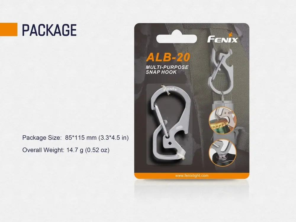 Fenix ALB-20 Multi-Purpose Snap Hook Fenix Store