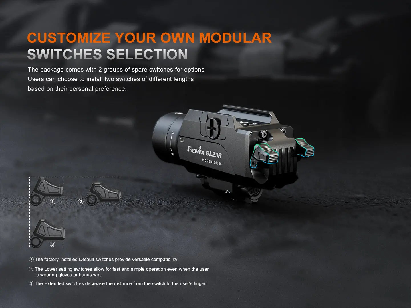 Fenix GL23R Green Laser Tactical Light Fenix Store