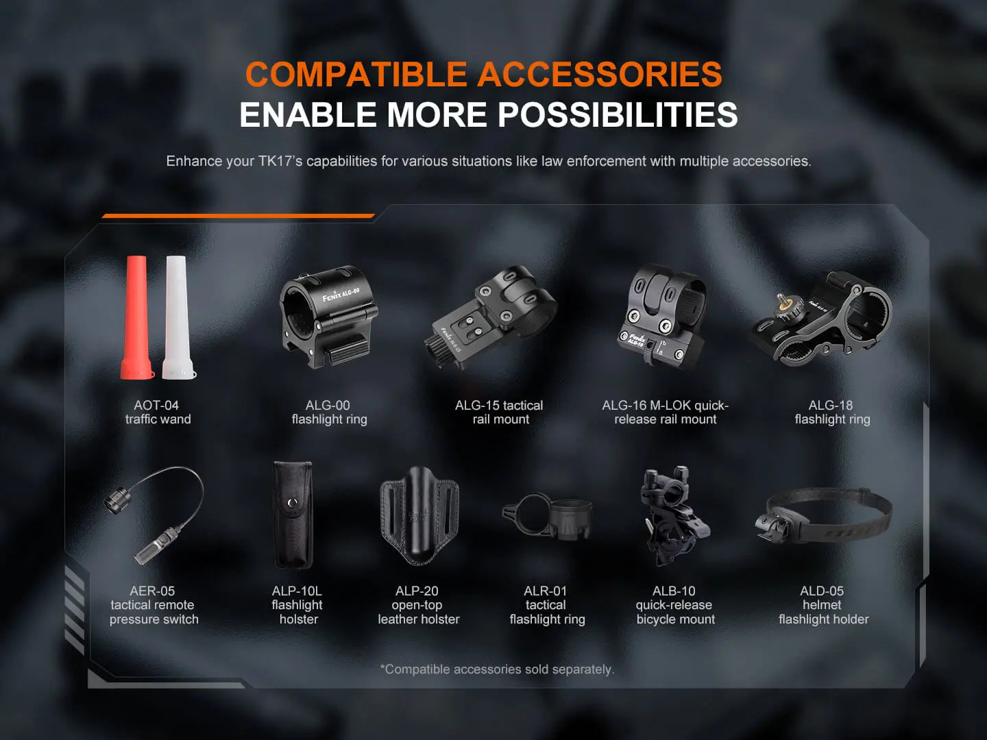 Fenix TK17 Dual Switch Tactical Flashlight Fenix Store