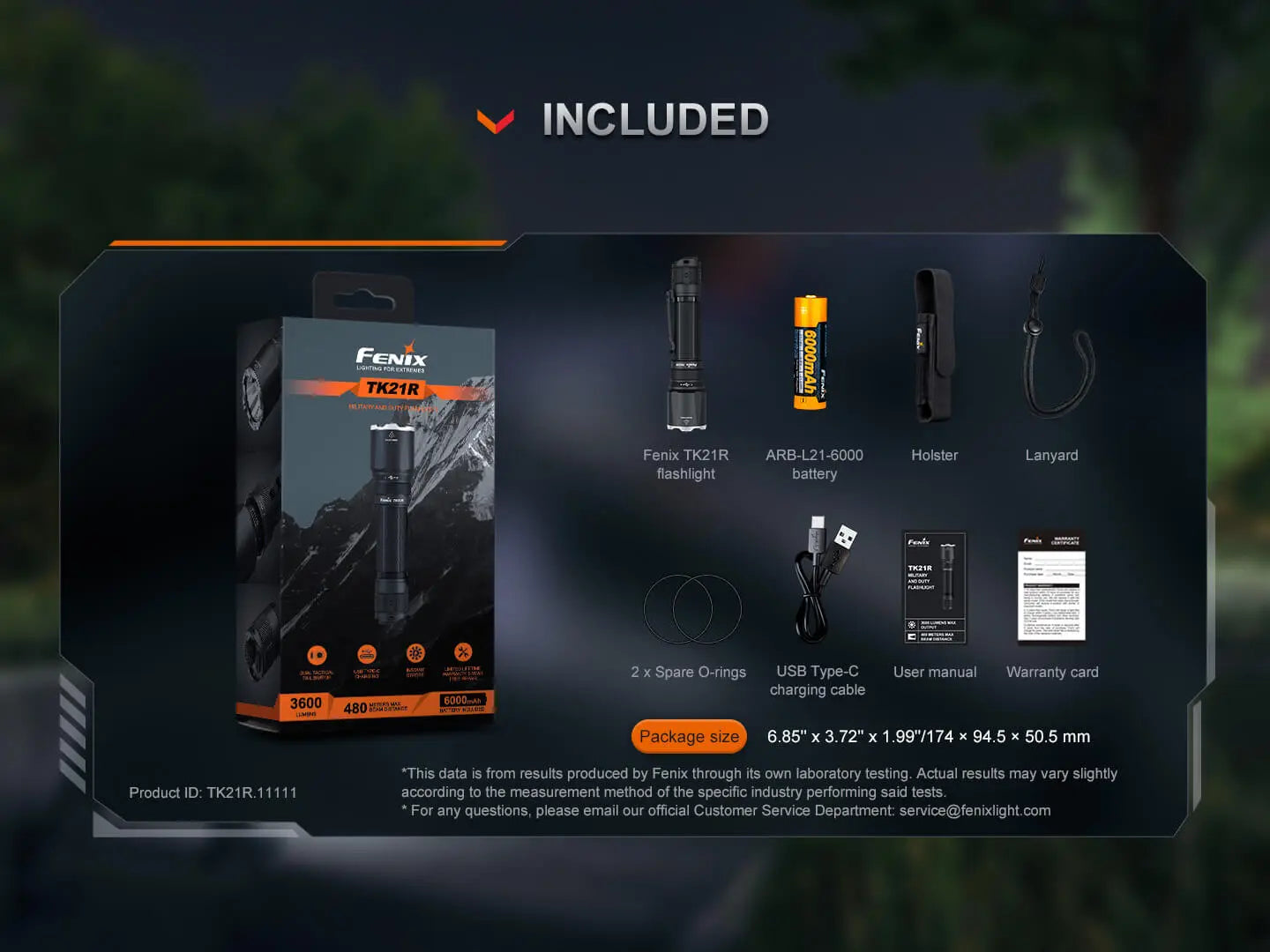 Fenix TK21R Duty Flashlight Fenix Store