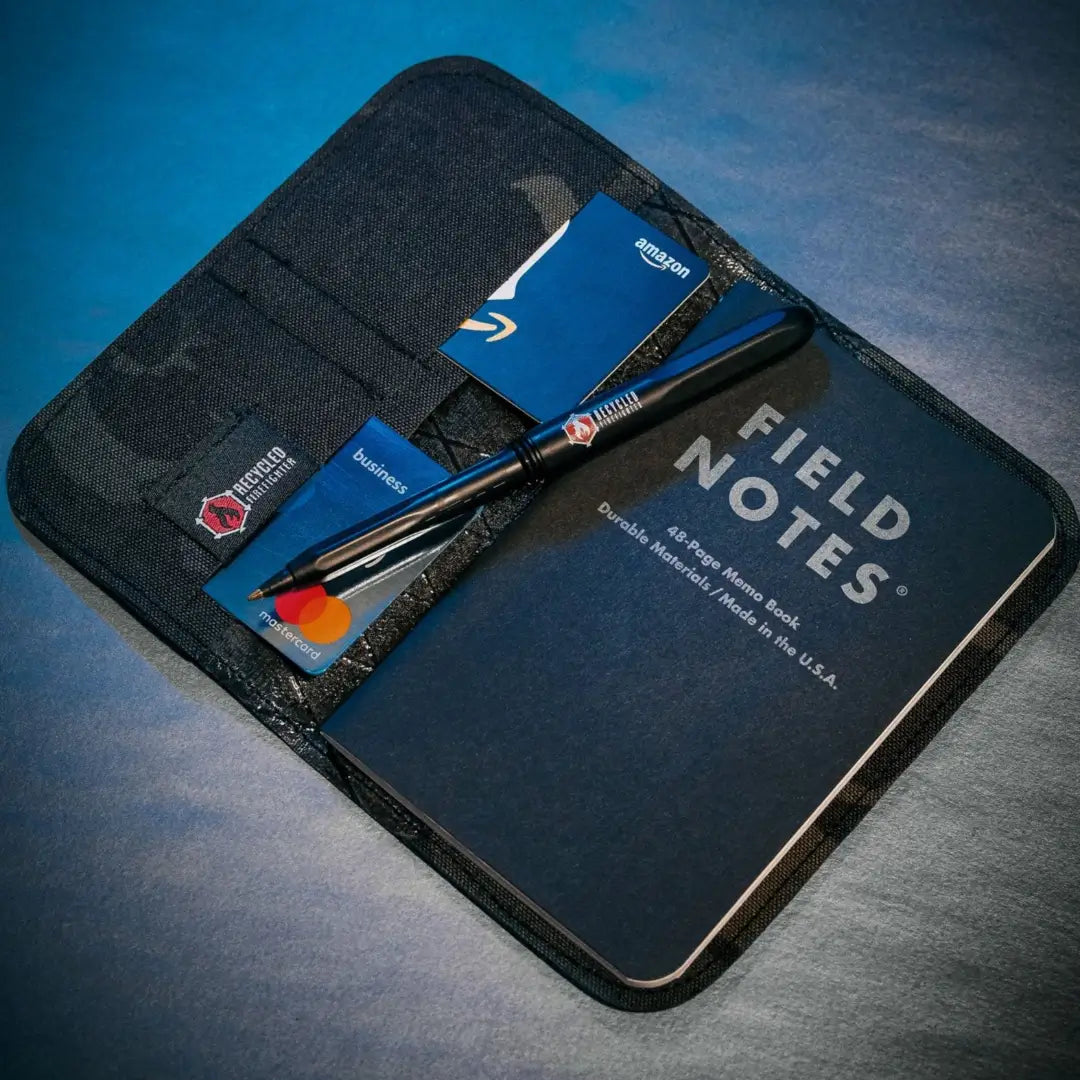 Recycled Firefighter Field Notes Wallet