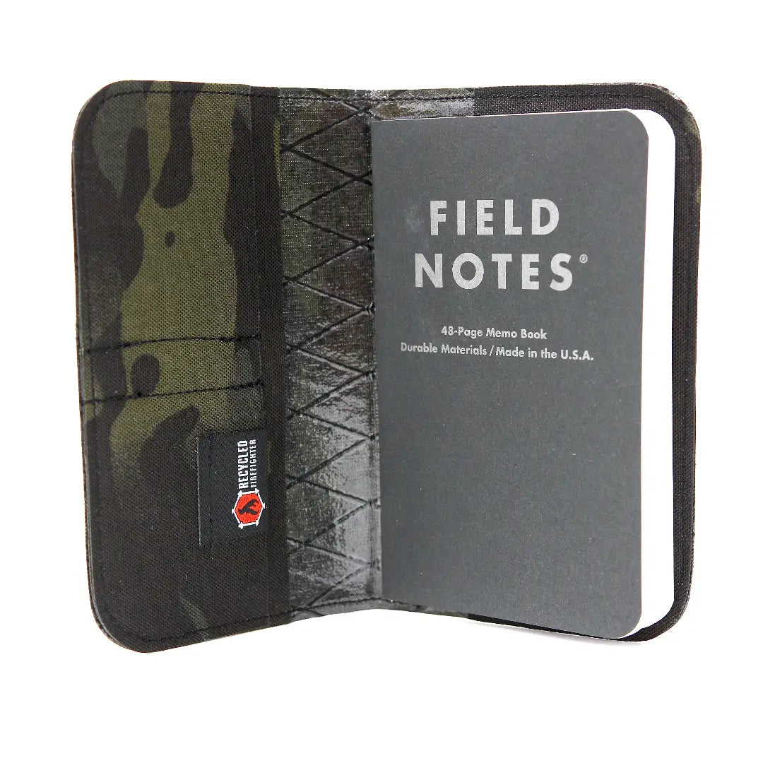 Recycled Firefighter Field Notes Wallet