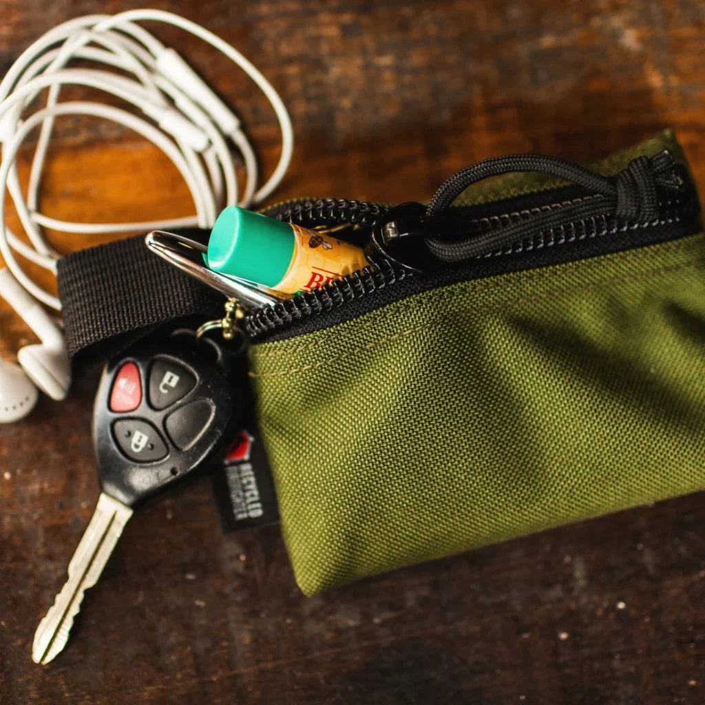 Recycled Firefighter Truckie Zippered Gear Pouch - Small