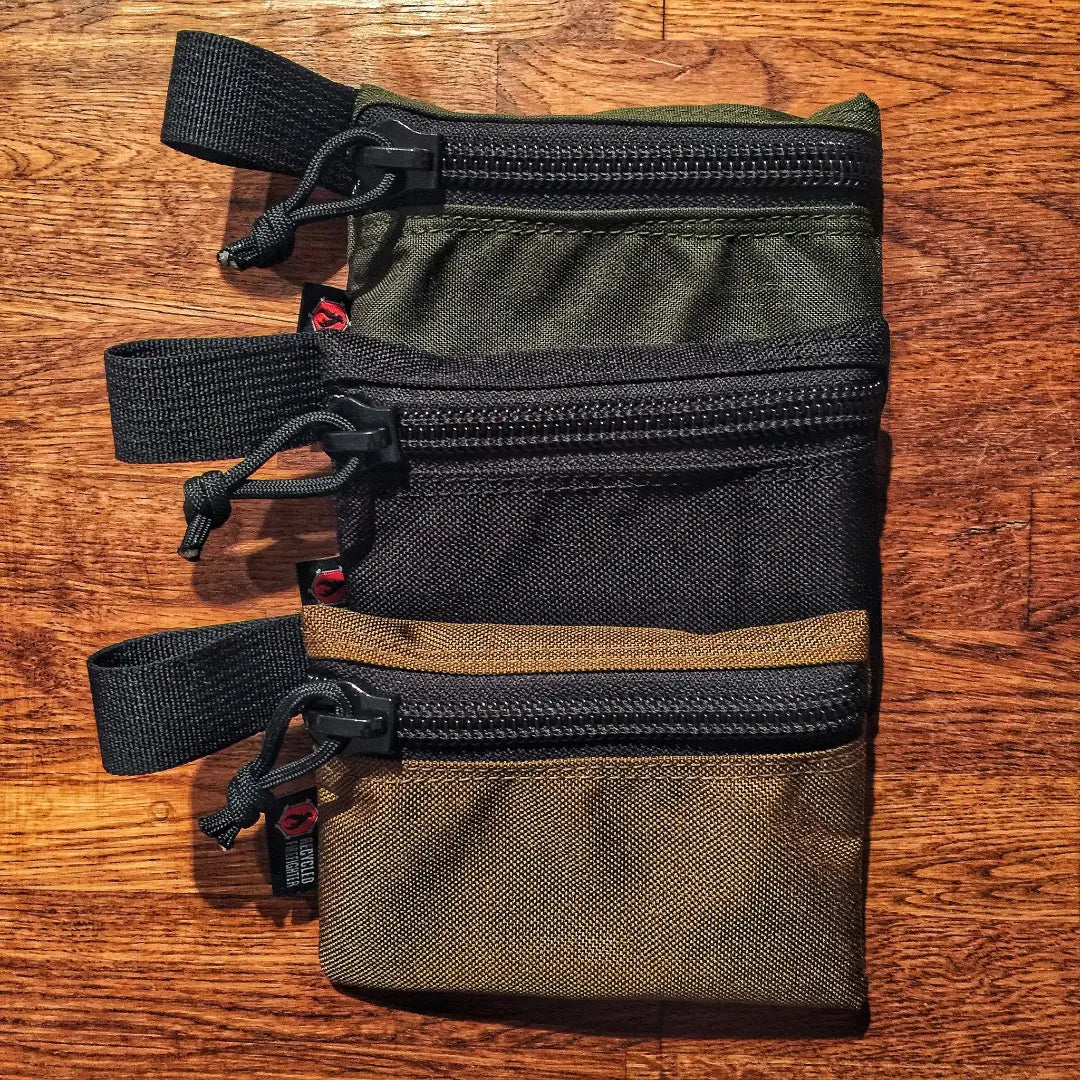 Recycled Firefighter Truckie Zippered Gear Pouch - Small