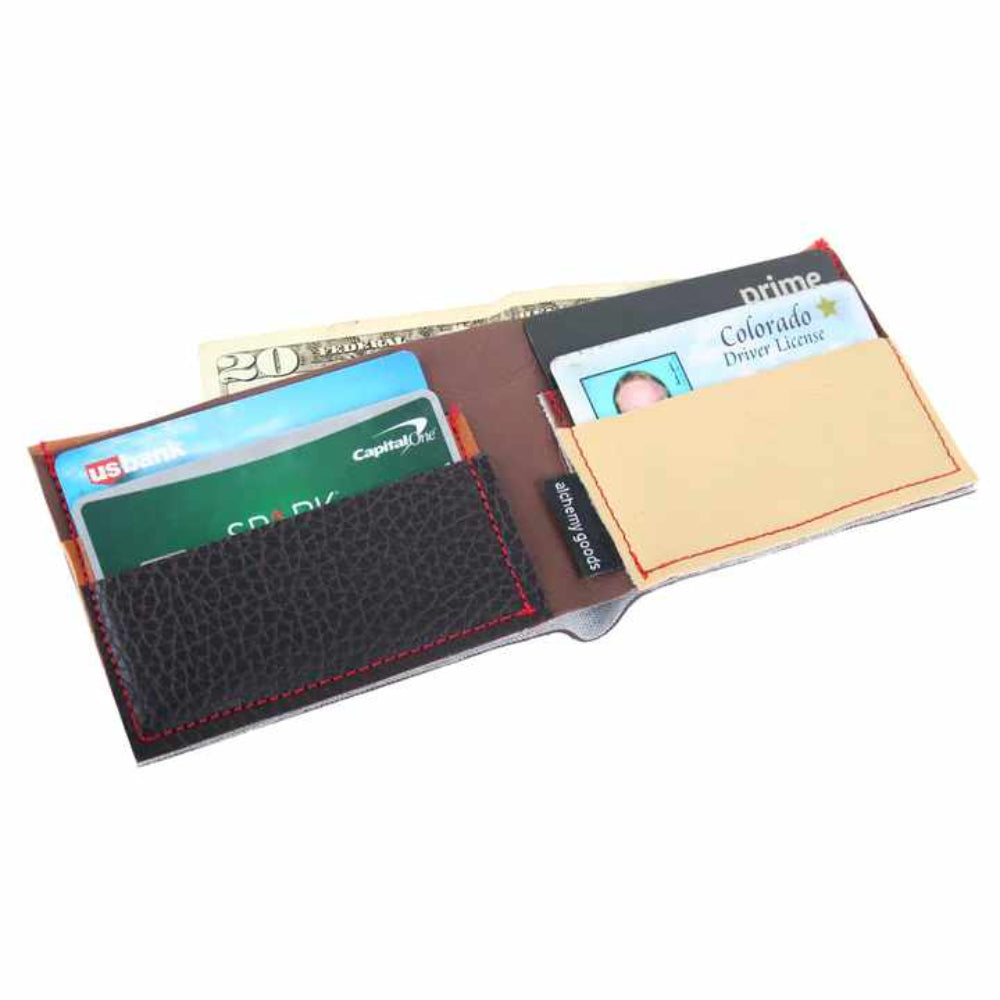 Franklin Upholstery Vinyl Vegan Wallet- Brown Alchemy Goods