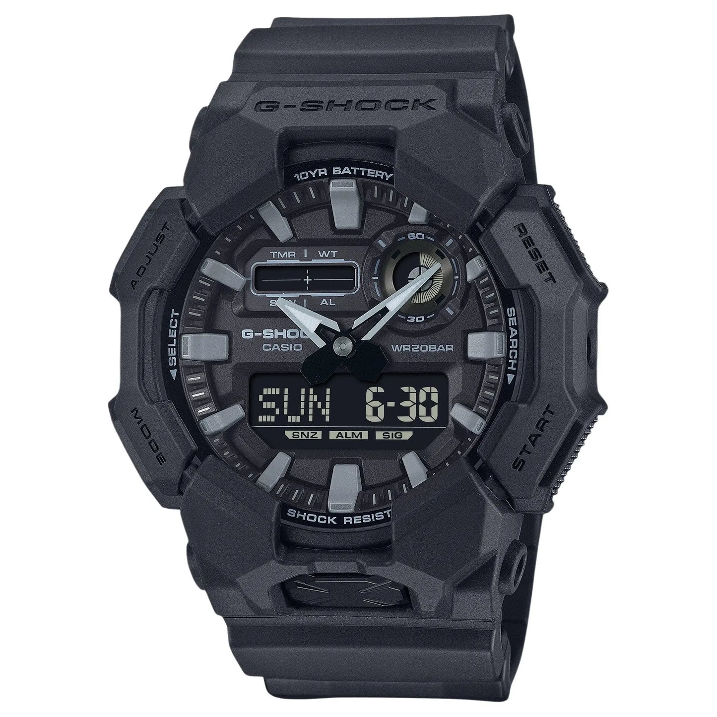 Casio G-Shock Black GA010-1A1 Analog/Digital Watch Clip & Carry