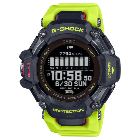 Casio G-Shock G-SQUAD Move Neon Yellow GPS Bluetooth GBDH2000-1A9 Watch