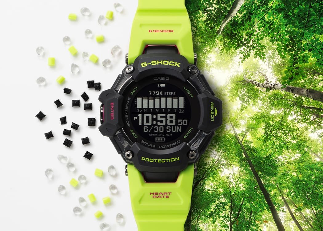 Casio G-Shock G-SQUAD Move Neon Yellow GPS Bluetooth GBDH2000-1A9 Watch