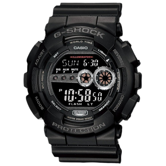 Casio G-Shock Black GD100-1B Watch Clip & Carry