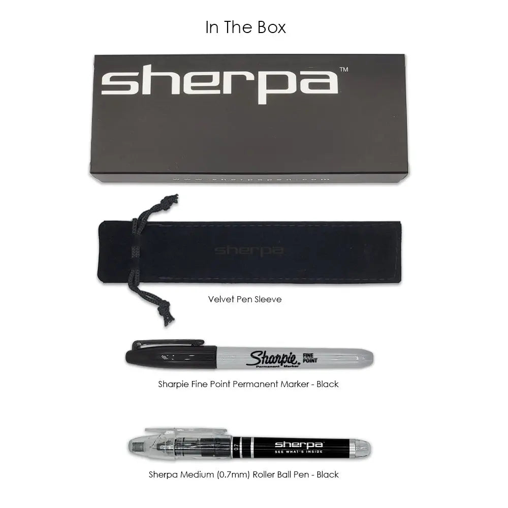 Sherpa Pen Classic Total Blackout Pen/Sharpie Marker Cover Sherpa Pen