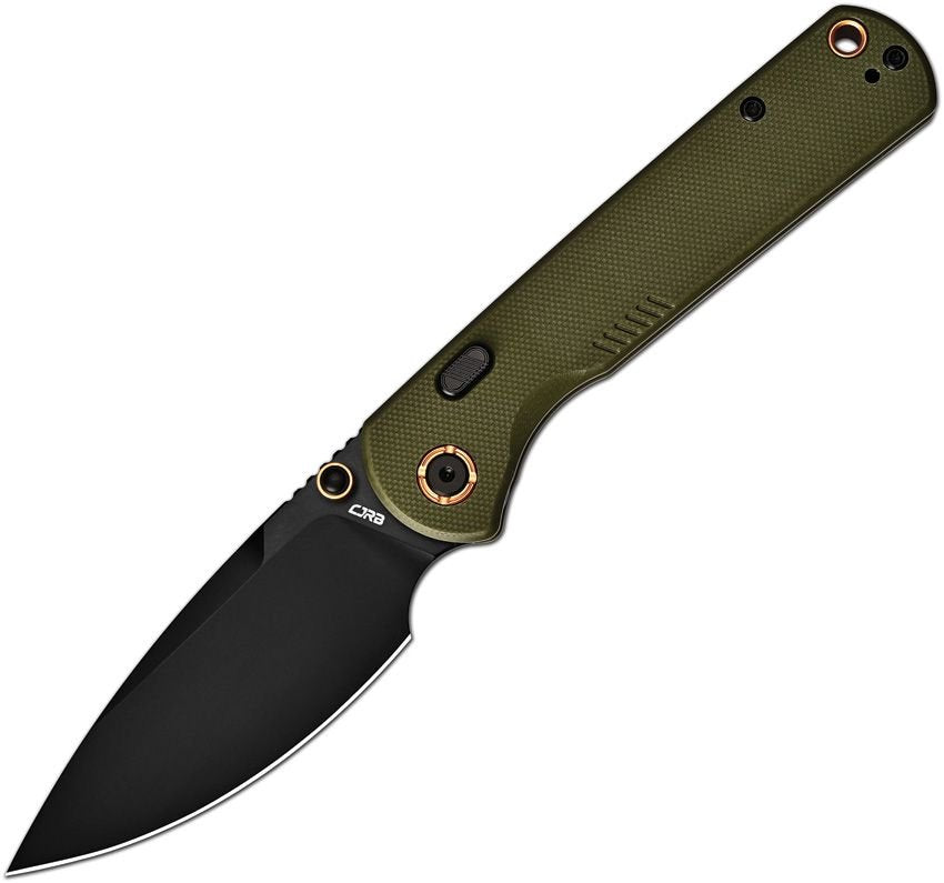 CJRB Latitude Green G10 Top Linerlock Folding Knife