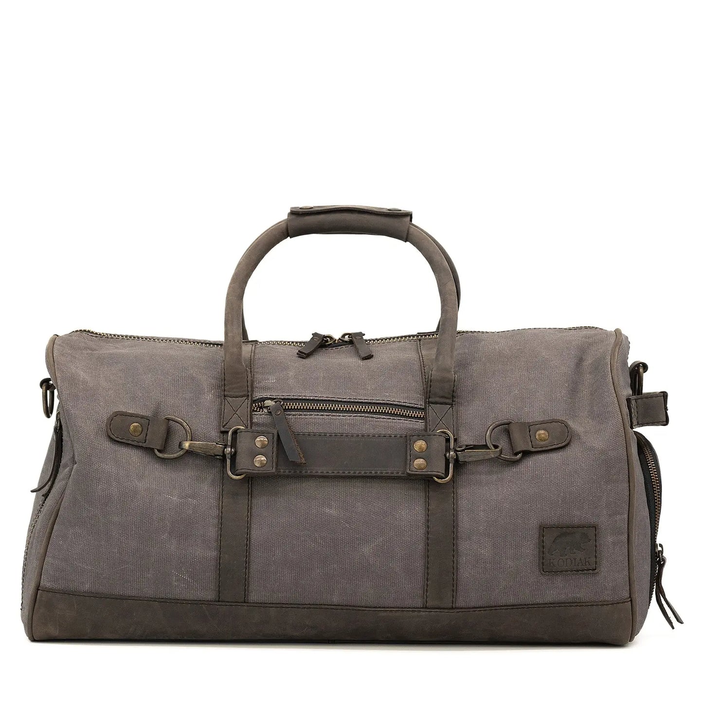 45L Canvas Weekender Kodiak Leather