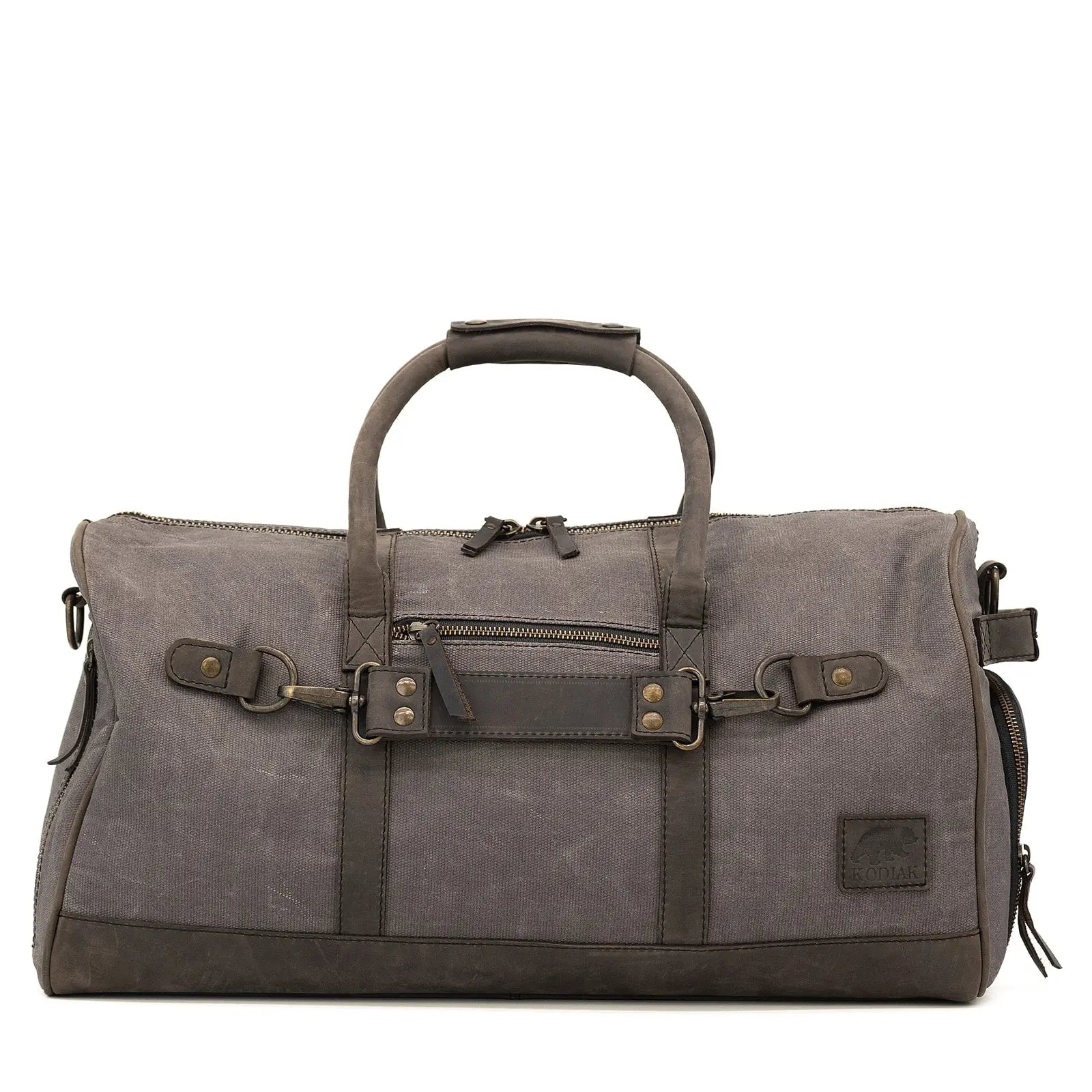 45L Canvas Weekender Kodiak Leather