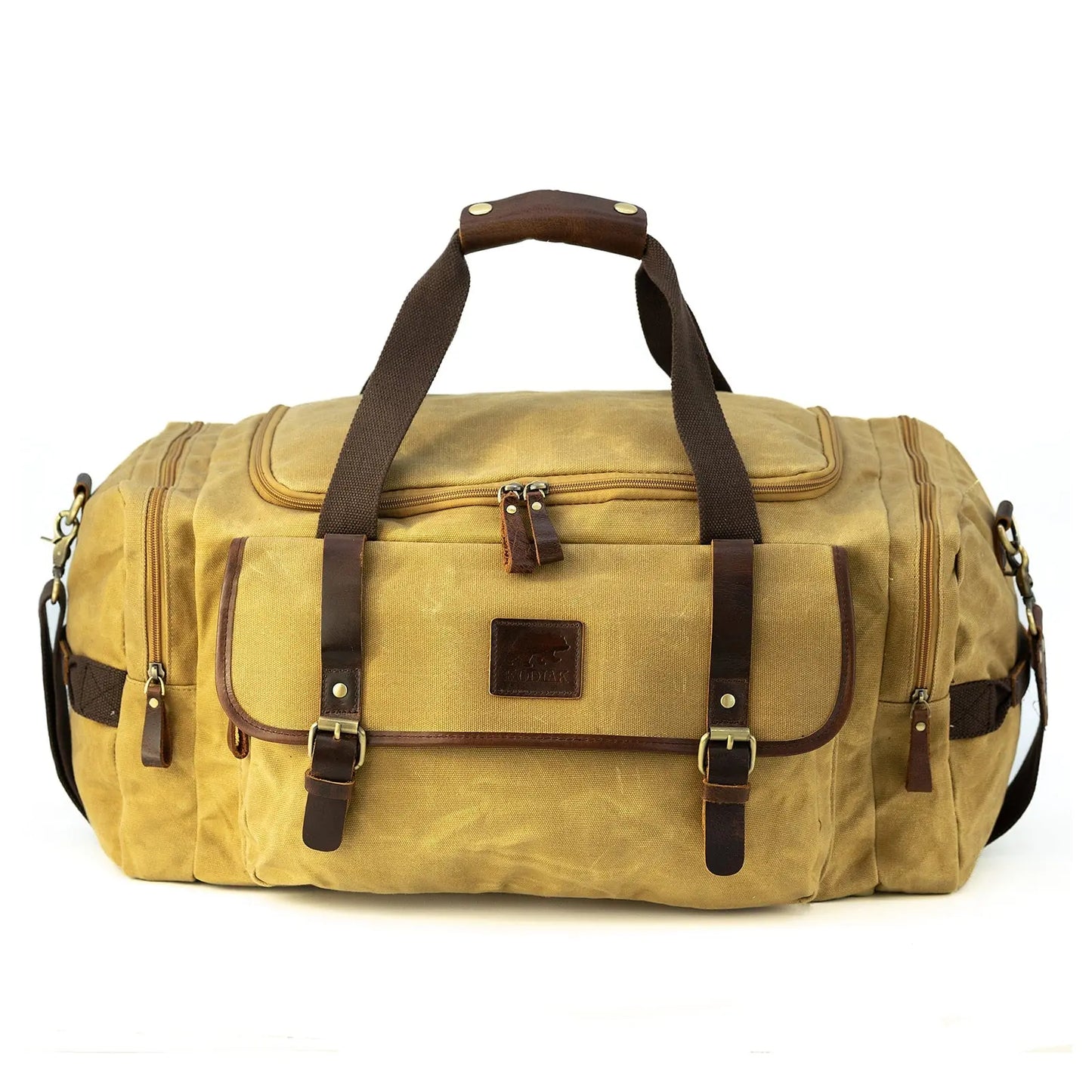 25L Denali Canvas Duffel Kodiak Leather