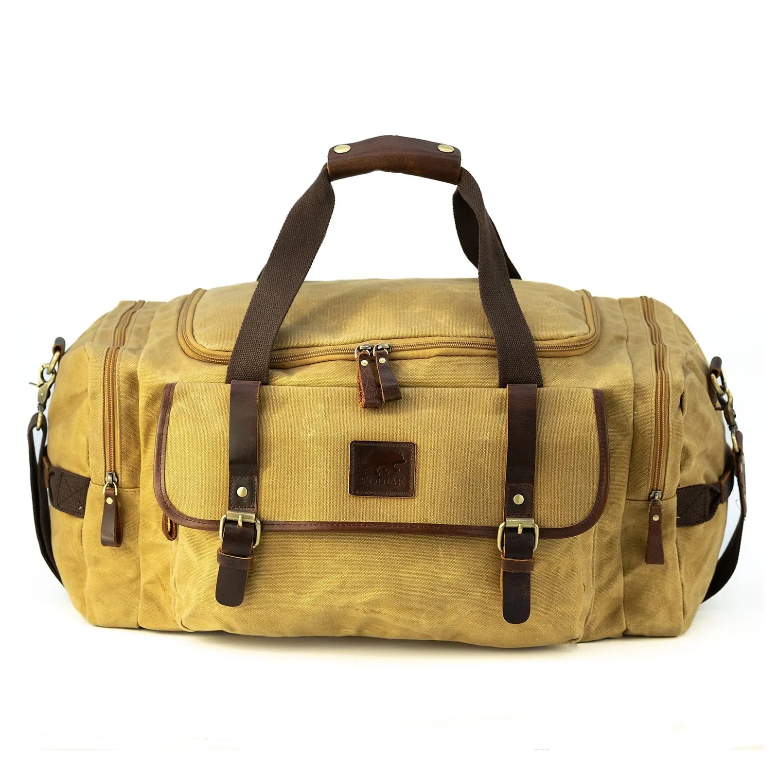 25L Denali Canvas Duffel Kodiak Leather