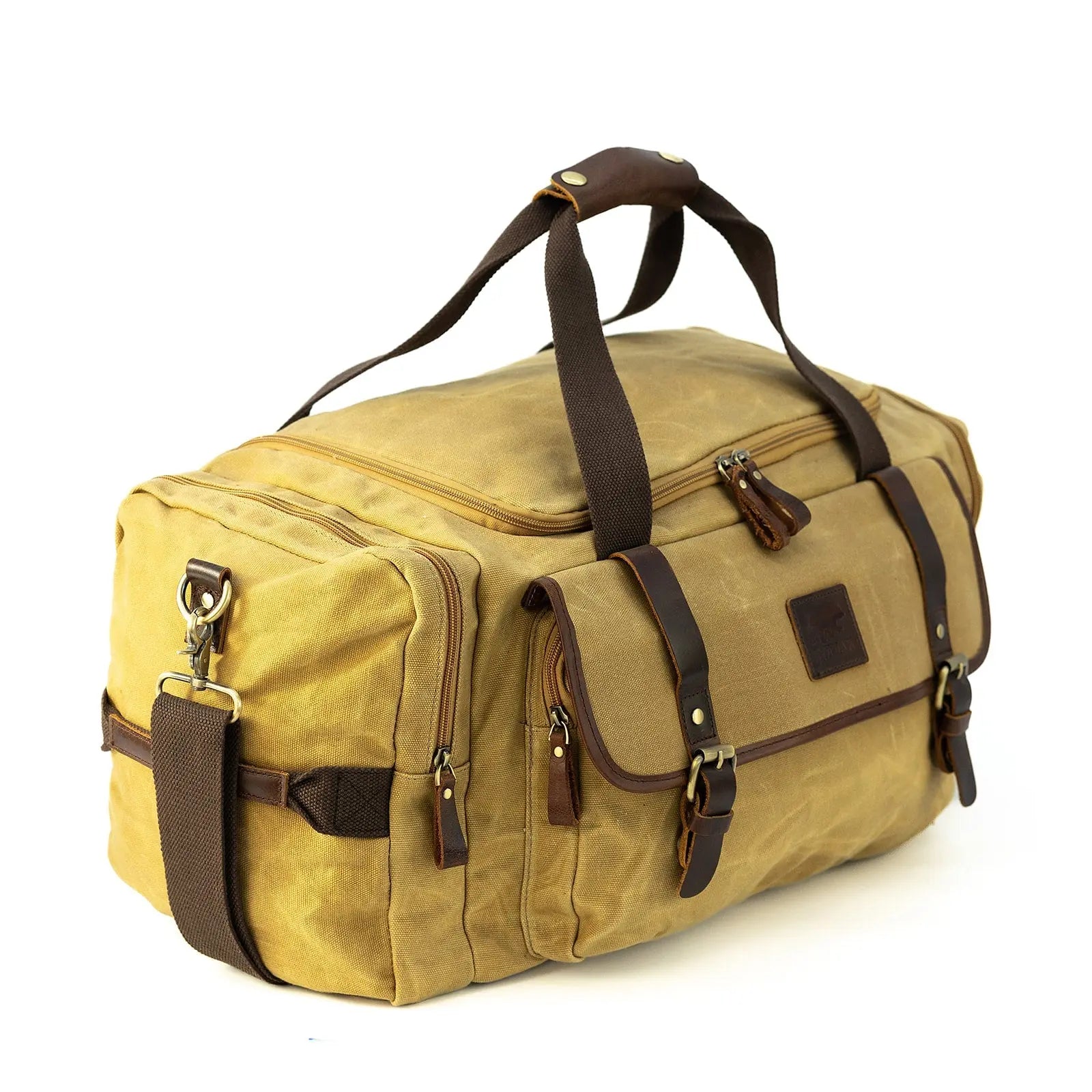 25L Denali Canvas Duffel Kodiak Leather