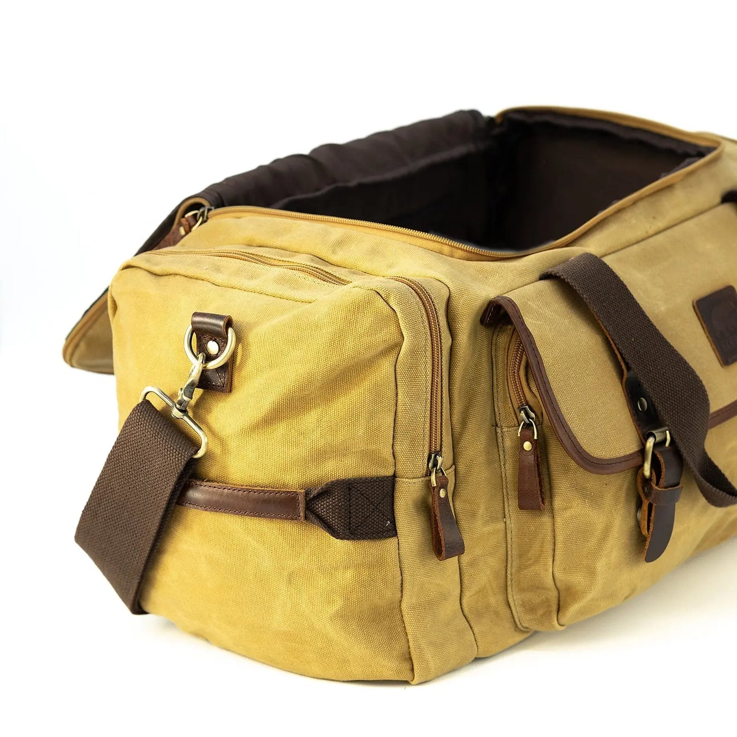 25L Denali Canvas Duffel Kodiak Leather