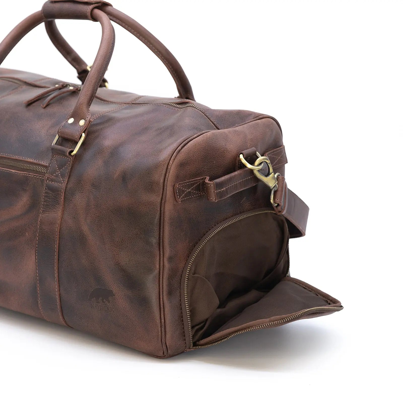 60L Weekender Duffel Kodiak Leather