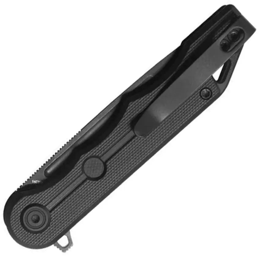 Kubey Mizo Linerlock Black G10 Folding Knife Clip & Carry
