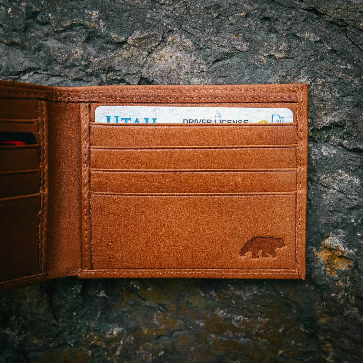 Slim RFID Bifold Kodiak Leather