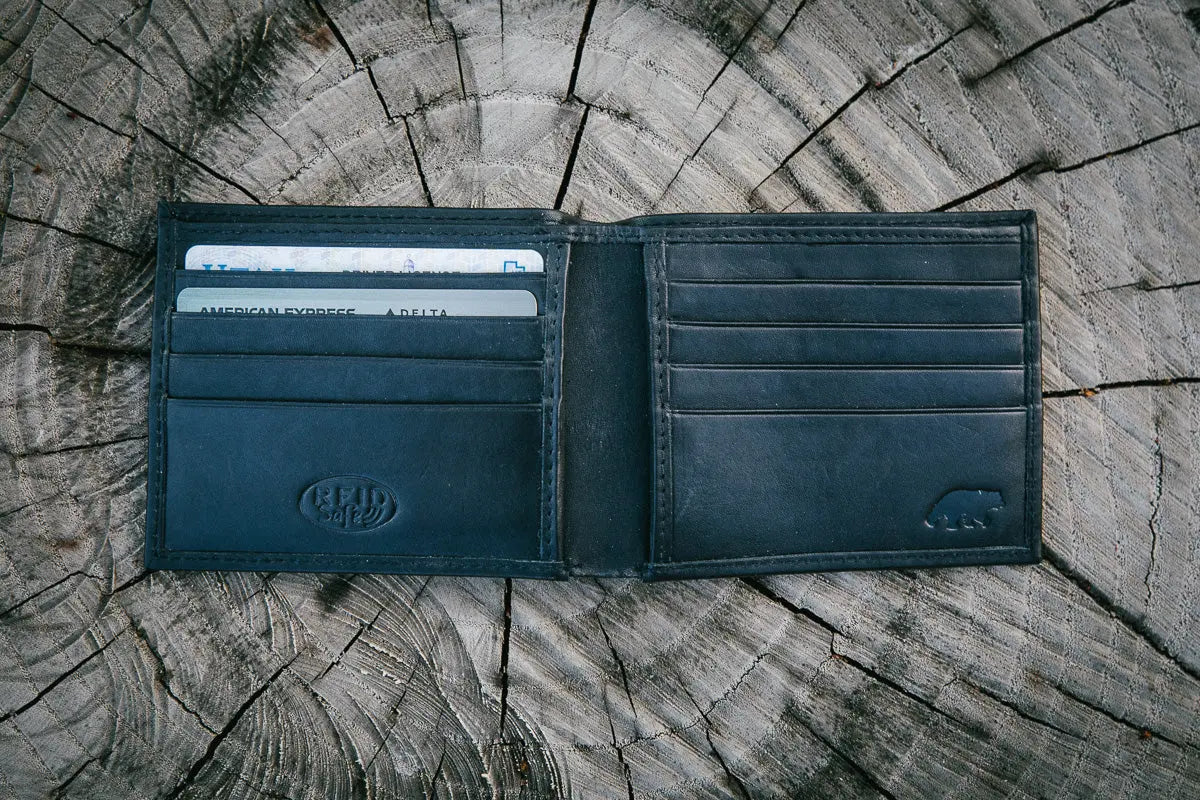 Slim RFID Bifold Kodiak Leather