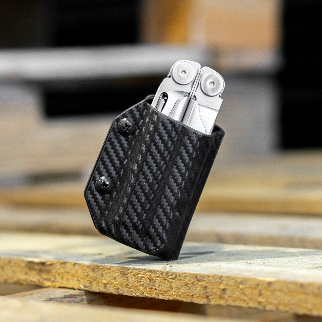 Clip & Carry Kydex Multitool Sheath For LEATHERMAN Surge - Made In USA Multi Tool Not Included Edc Multi Tool Sheath Holder Holster Cover Diamond Plate - Foto 4