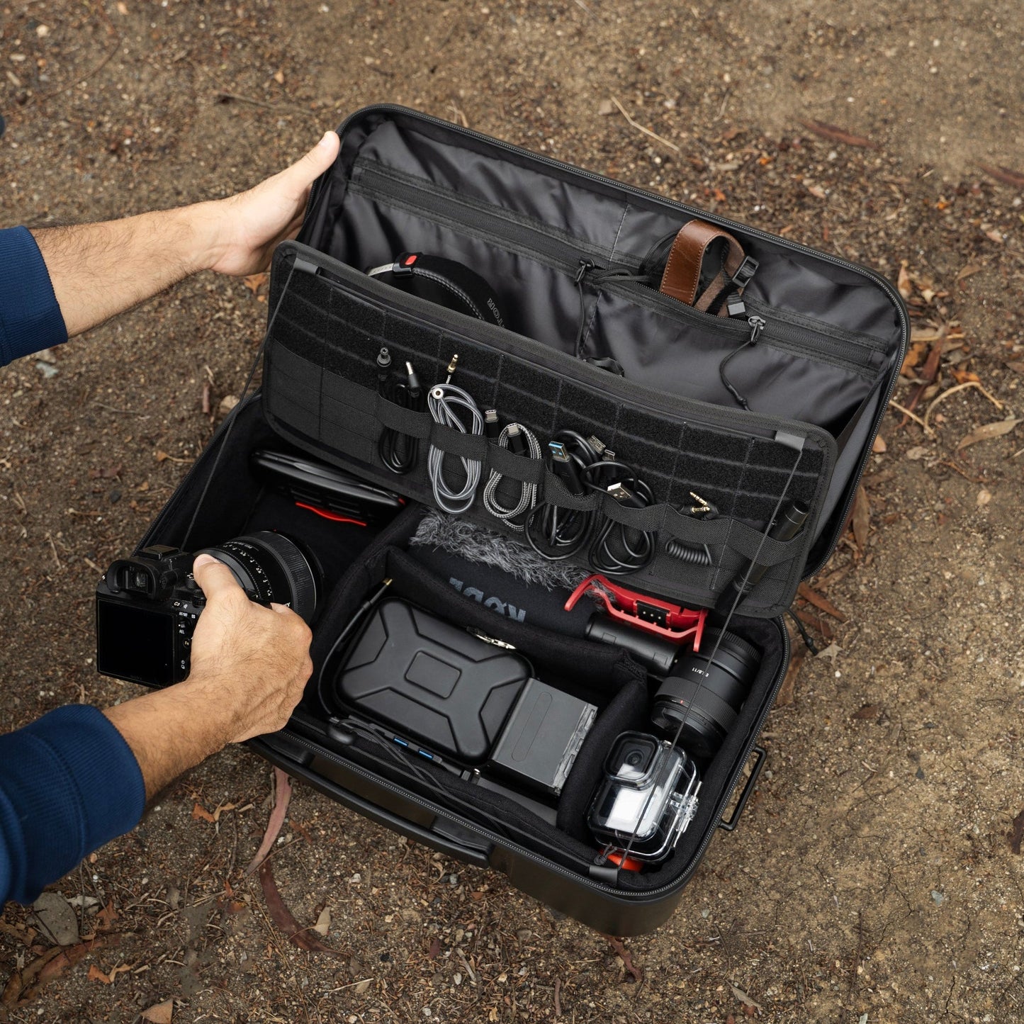 NESTOUT Large Rugged Hard Shell Gear Case