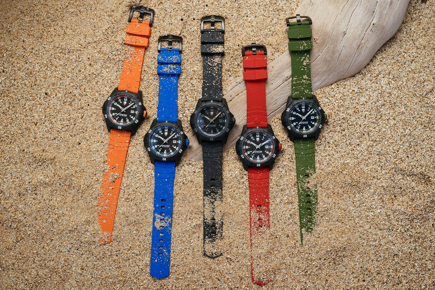 ProTek Tritium Illuminated Carbon 42MM Dive Watch PT1001