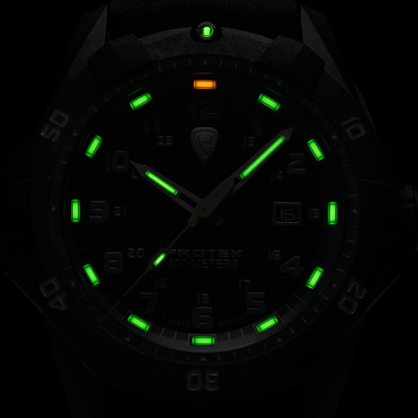 ProTek Tritium Illuminated Carbon 42MM Dive Watch PT1001