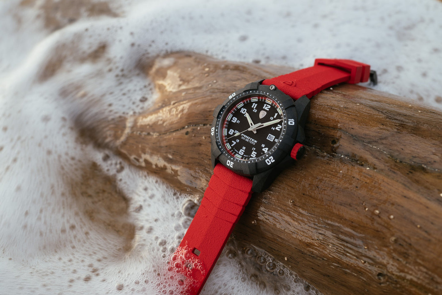 ProTek Tritium Illuminated Carbon 42MM Dive Watch PT1002R