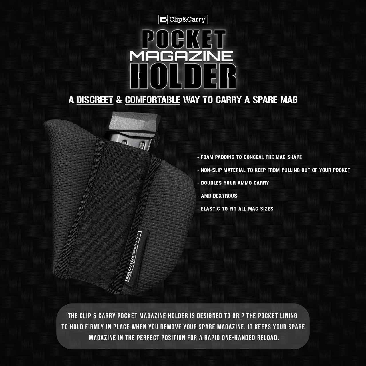 Pocket Magazine Holder Clip & Carry