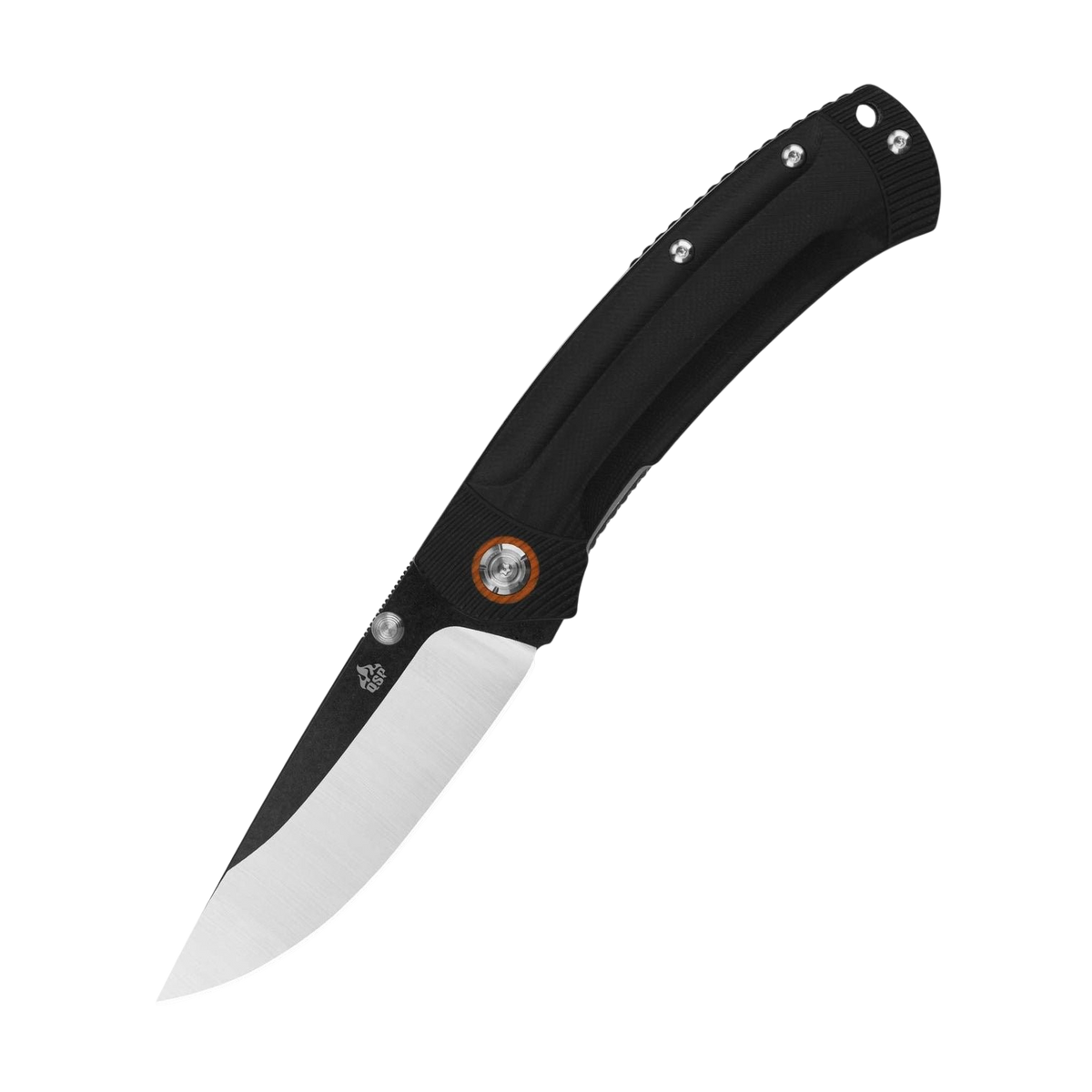 QSP Copperhead Liner Lock Pocket Knife Sandvik 14C28N Blade Black G10 Handle