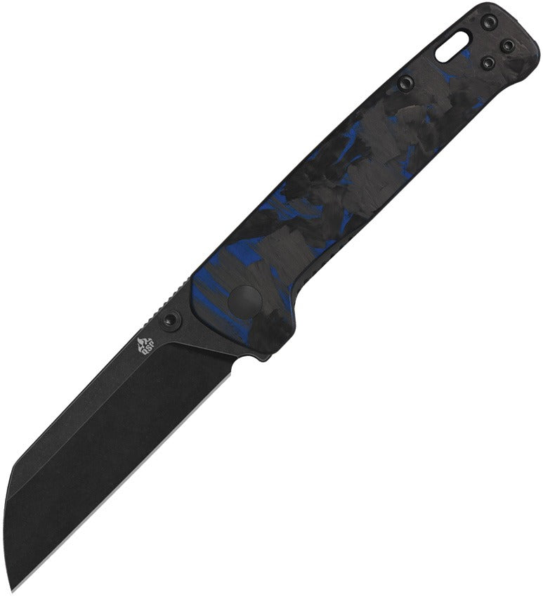 QSP Penguin V2 Blue Carbon Fiber Knife