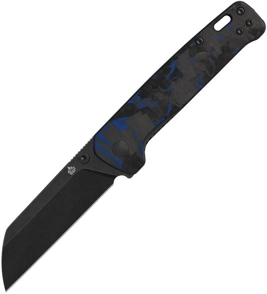 QSP Penguin V2 Blue Carbon Fiber Knife