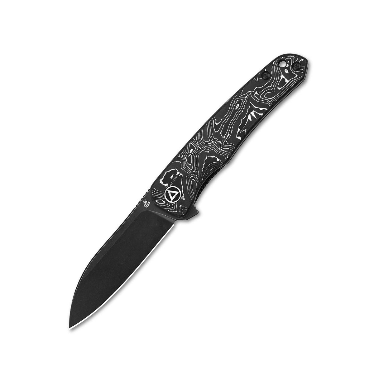 QSP Otter Liner Lock Pocket Knife S35VN Blade Aluminum Foil Carbon Fiber Handle