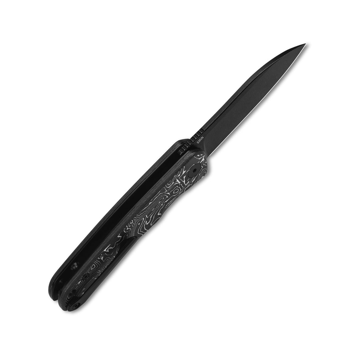 QSP Otter Liner Lock Pocket Knife S35VN Blade Aluminum Foil Carbon Fiber Handle