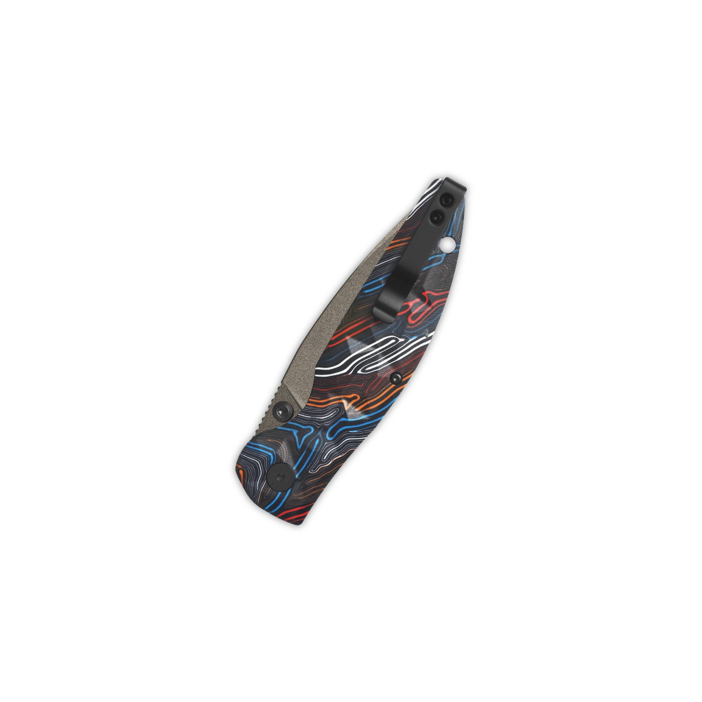 QSP Turtle Punk Champagne 14C28N Colorful G10 Liner Lock Folding Knife