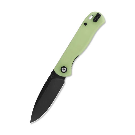 QSP Ferret Black Nitro V Glow in the Dark Resin Liner Lock Folding Knife QSP