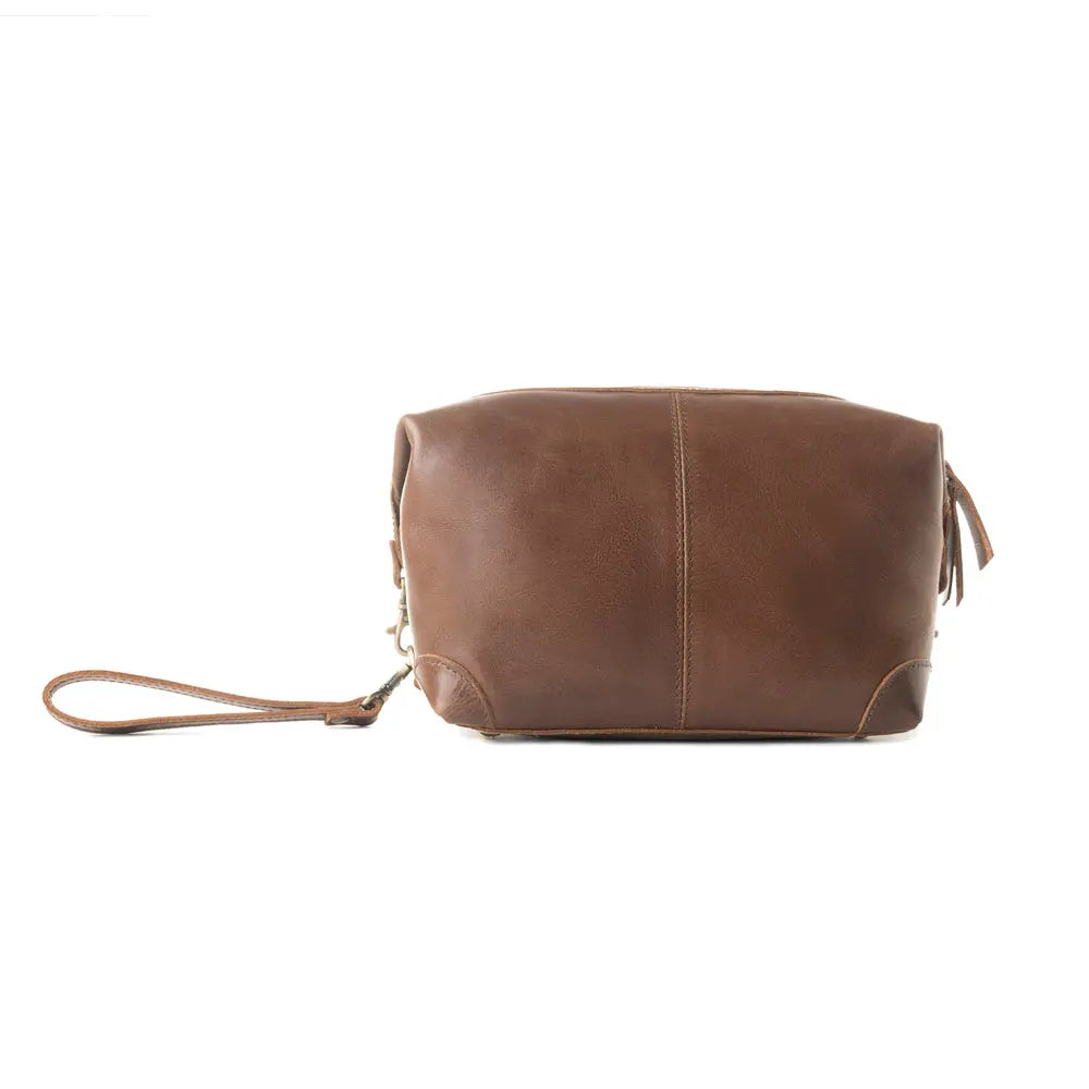 Myra Drifter Leather Dopp Kit for Men in brown Myra USA