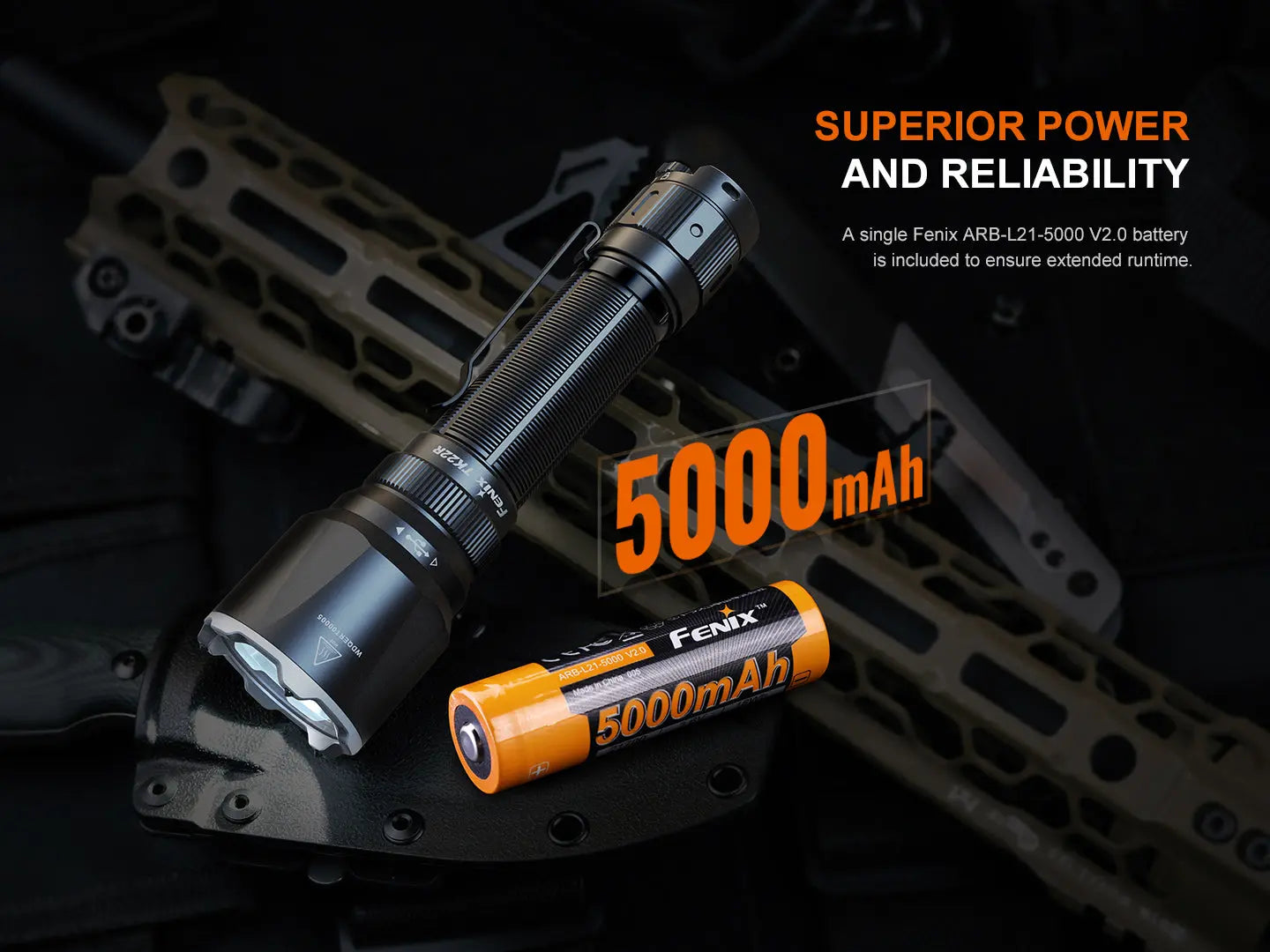 Fenix TK22R Rechargeable Tactical & Duty Flashlight Fenix Store