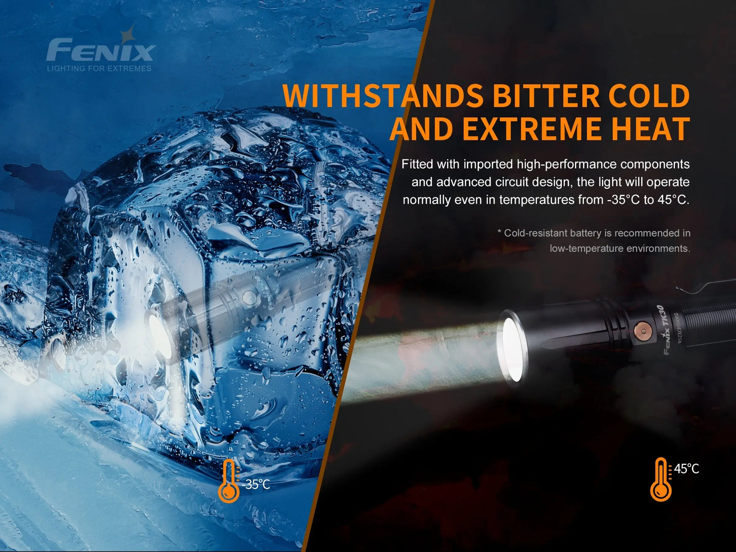 Fenix TK30 White Laser LED Flashlight Fenix Store