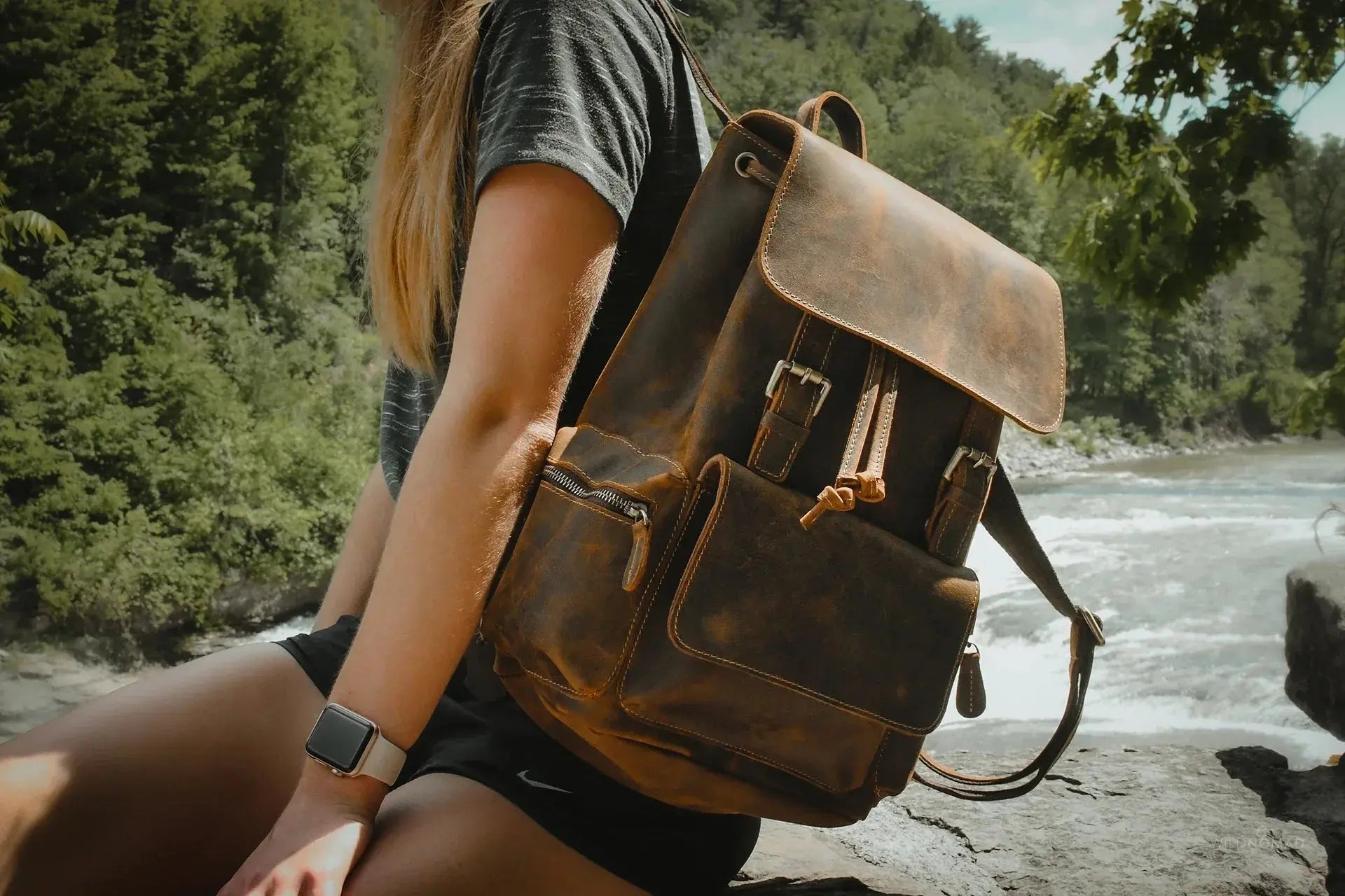 The Hagen Backpack | Vintage Leather Backpack STEEL HORSE LEATHER