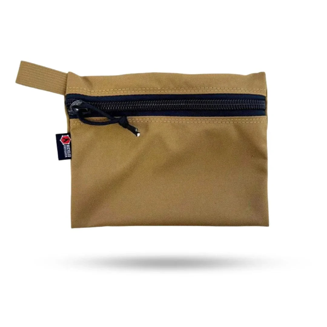 Recycled Firefighter Truckie Zippered Gear Pouch - Large
