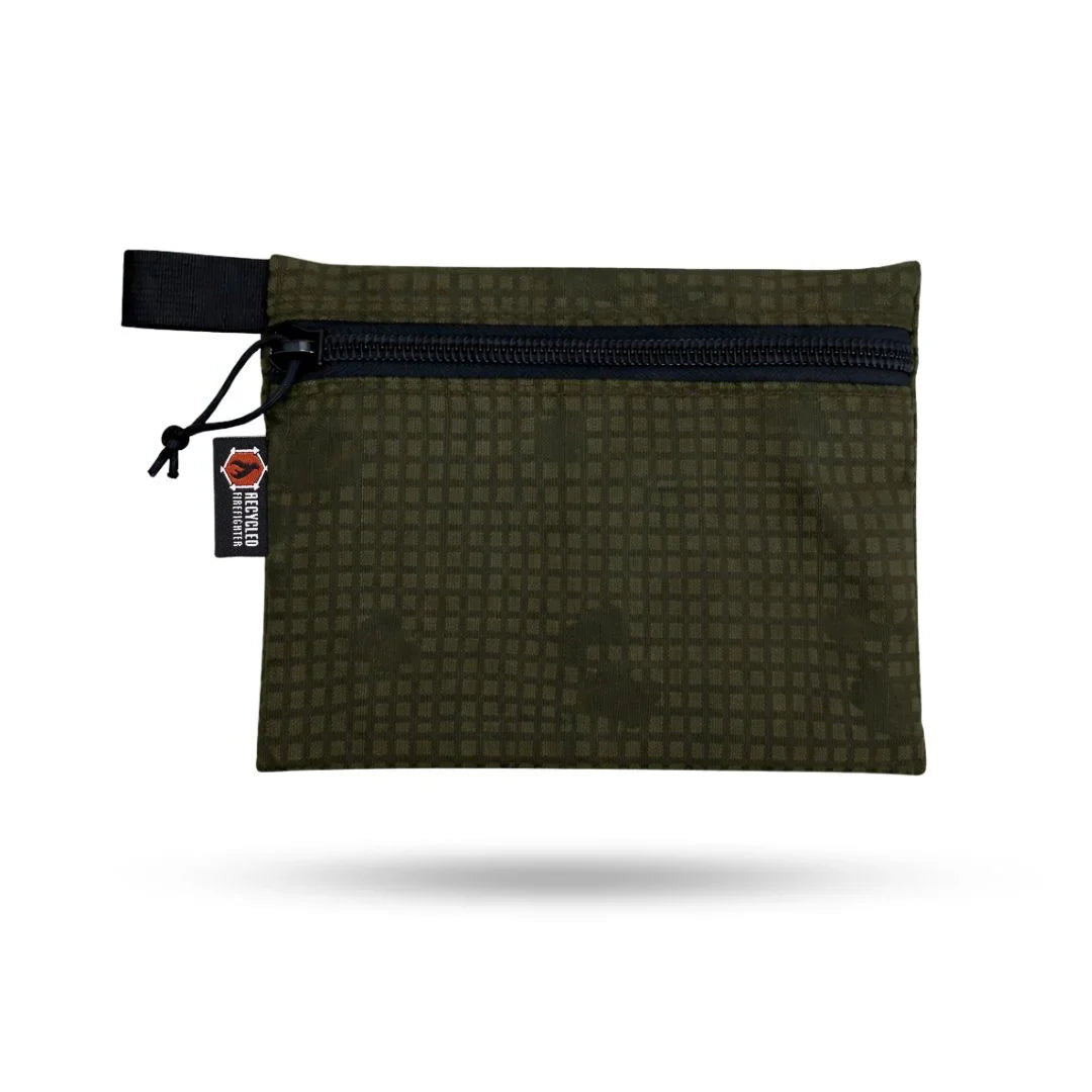 Recycled Firefighter Truckie Zippered Gear Pouch - Large