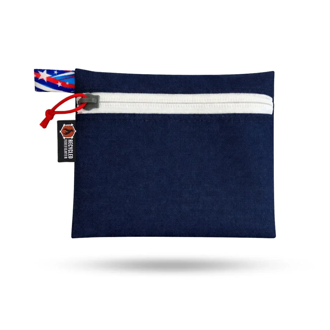 Recycled Firefighter Truckie Zippered Gear Pouch - Large