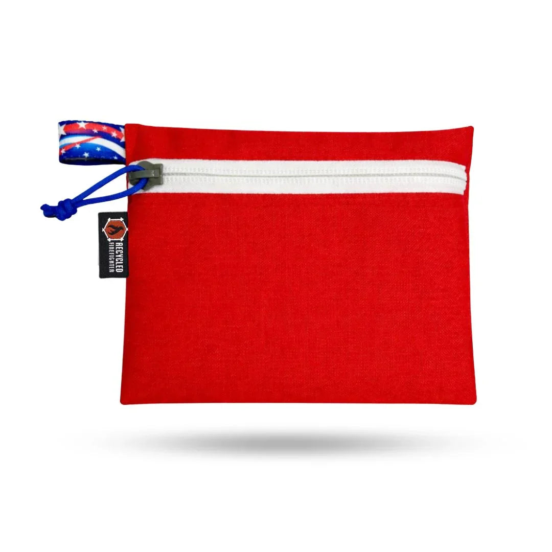 Recycled Firefighter Truckie Zippered Gear Pouch - Large