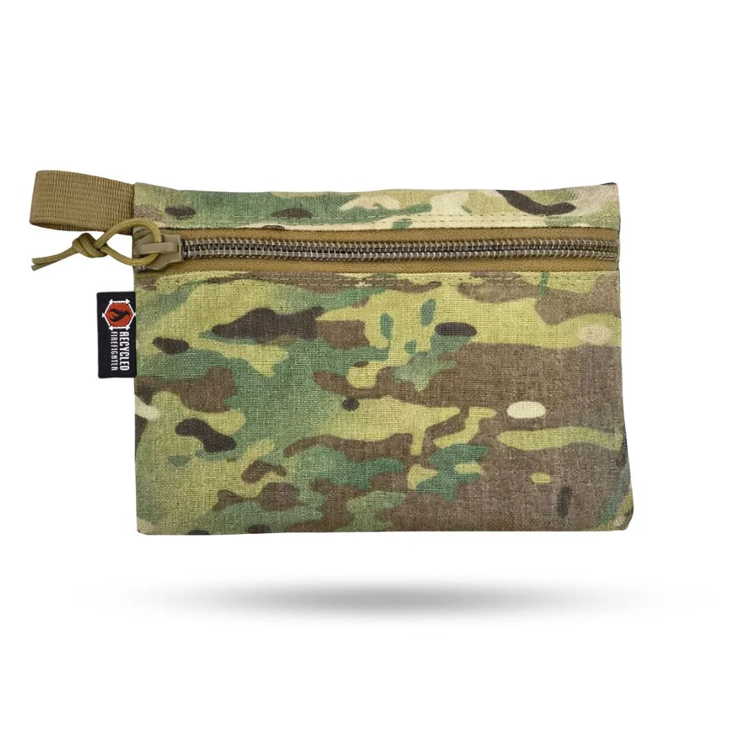 Recycled Firefighter Truckie Zippered Gear Pouch - Large