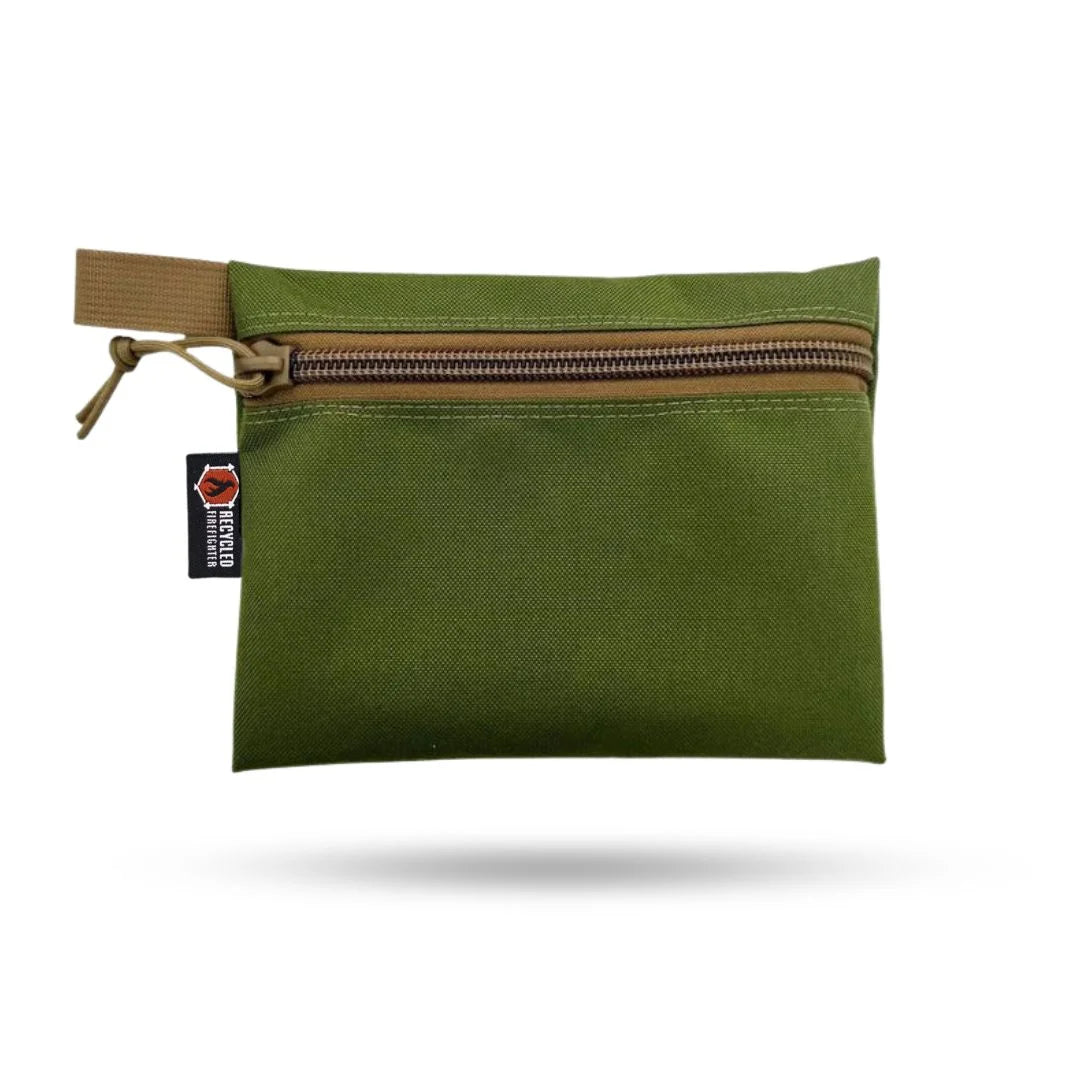 Recycled Firefighter Truckie Zippered Gear Pouch - Large