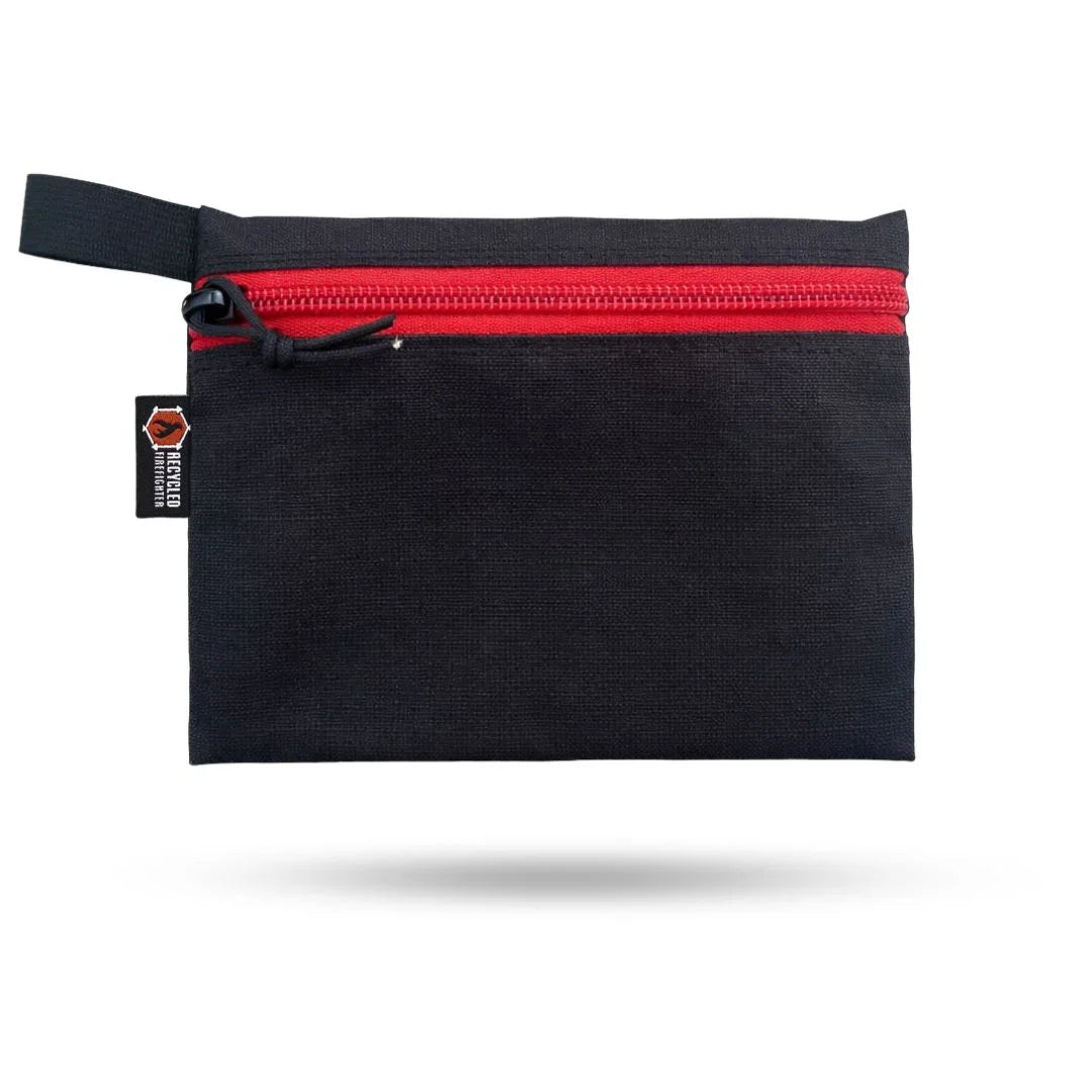 Recycled Firefighter Truckie Zippered Gear Pouch - Large