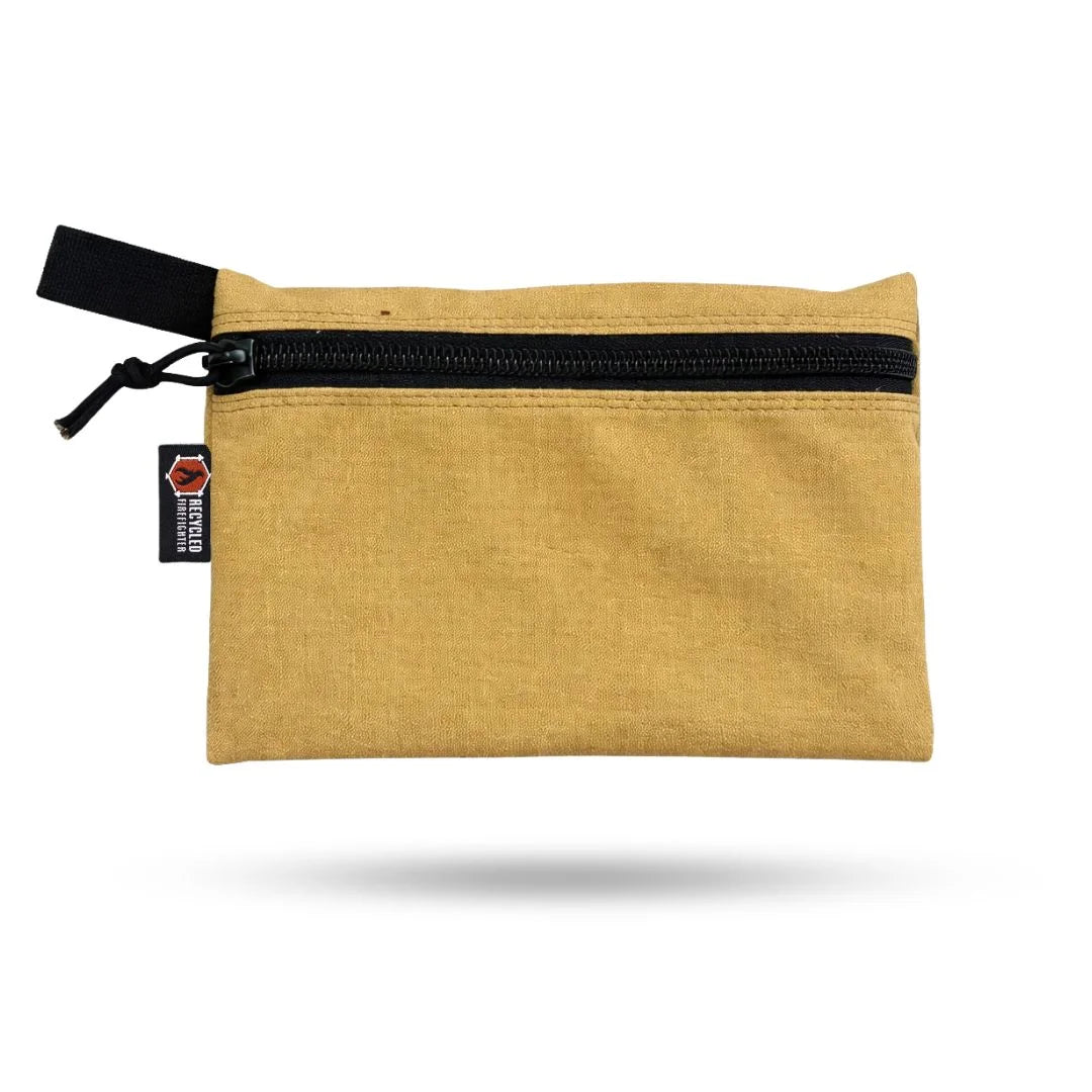 Recycled Firefighter Truckie Zippered Gear Pouch - Large